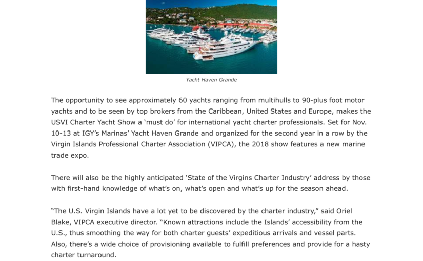 The Source – Yacht Show – Article Sept 2018